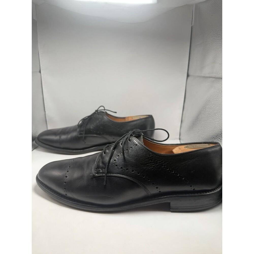 Allen Edmonds Shoes Troy Black Leather Cap Toe Oxford Dress Men's 10 C